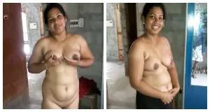 カンナダ語の女の子が服をすべて脱いで裸になるビデオ